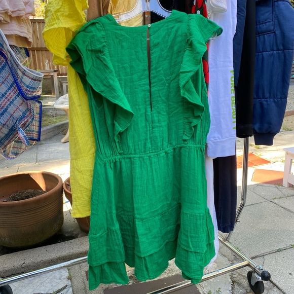 Anaak cotton gauze ruffle dress - Picture 3 of 8